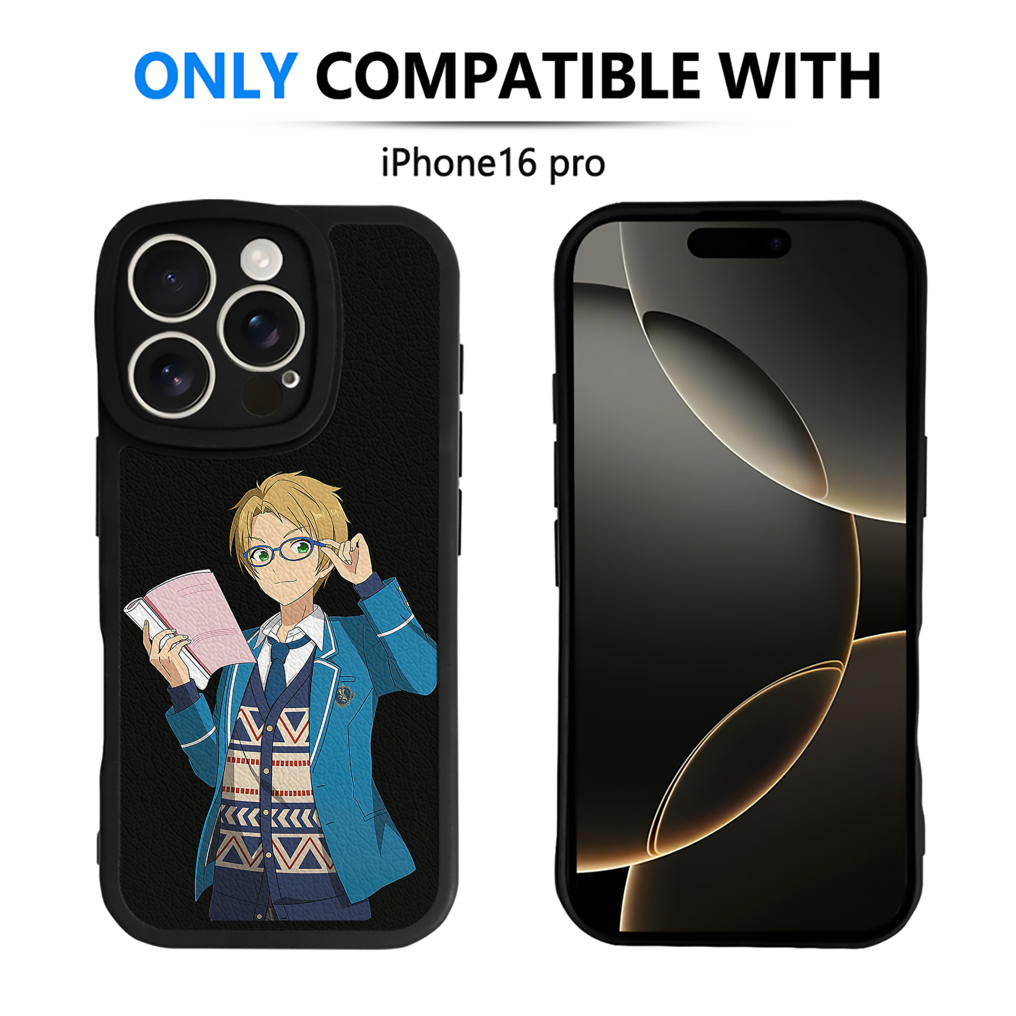 （画像用） あんさんぶるスターズ! Ensemble Stars 【iPhone 16シリーズ対応】シリコンスマホケース（レザー調） 材質：シリコン